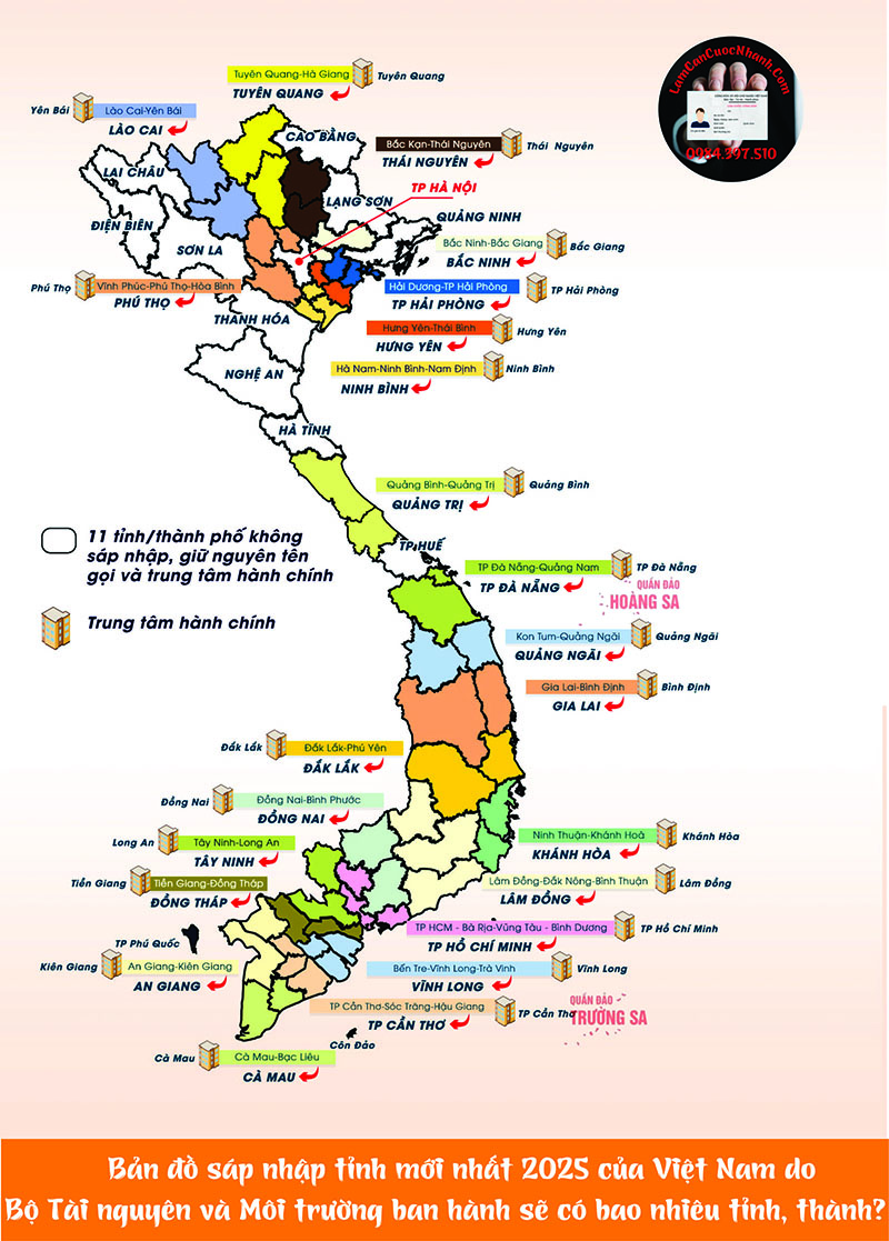 ảnh minh họa Sáp nhập tỉnh thành Việt Nam 2025