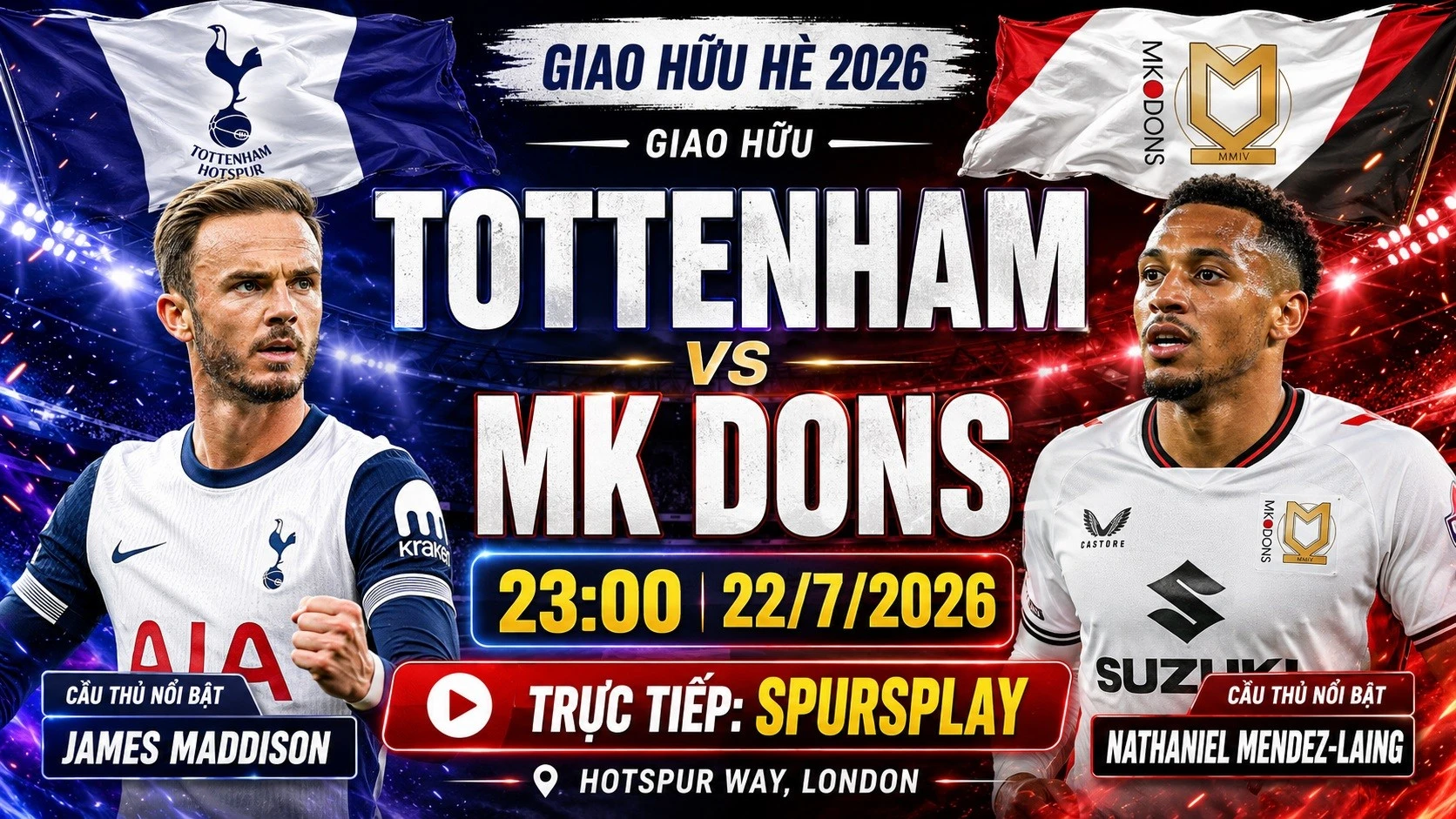 ảnh minh họa Tottenham đấu với MK Dons và West Ham